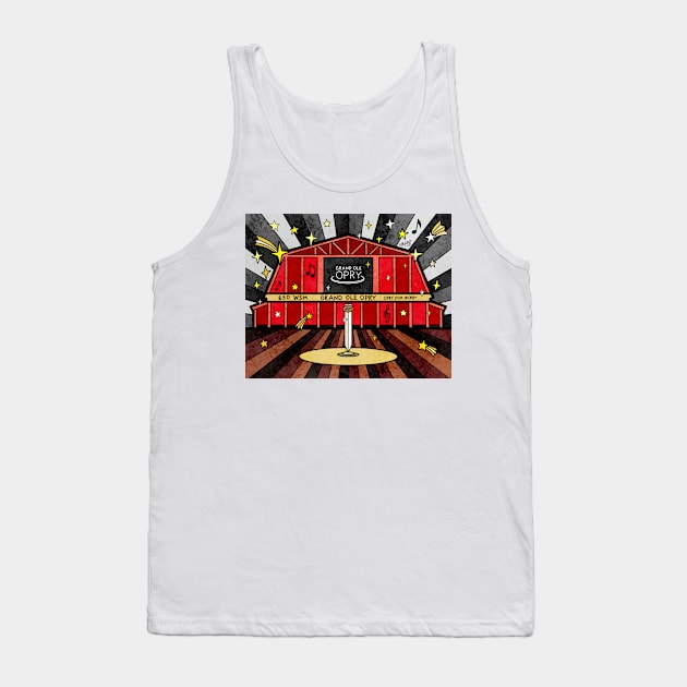 Grand Ole Opry Concert Tank Top by Kelly Louise Art